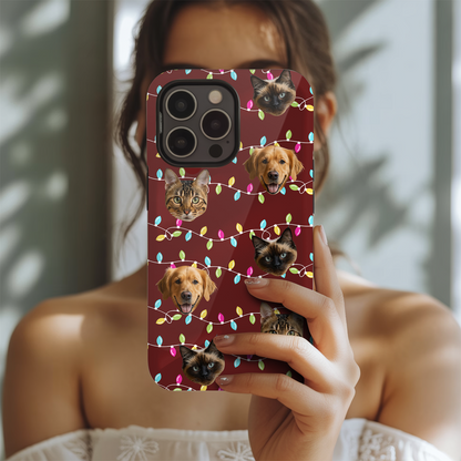 Custom Pet Cat Portrait Phone Case – Memorial Gift for Cat Owners – Custom Cat Art Gifts THUC99M05