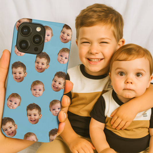 Custom Photo Baby Face Phone Cover – Cute and Funny Baby Pattern, Personalized Case for Family and Friends THUC9918