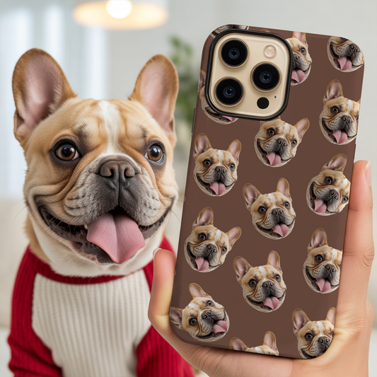 Custom Pet Phone Case – Dog Face or Pet Portrait on Your Phone, Custom Gift THUC9913