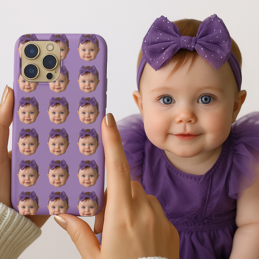Custom Photo Baby Face Case – Personalized Cute Baby Cover, Funny Gift for Parents and Grandparents THUC9920