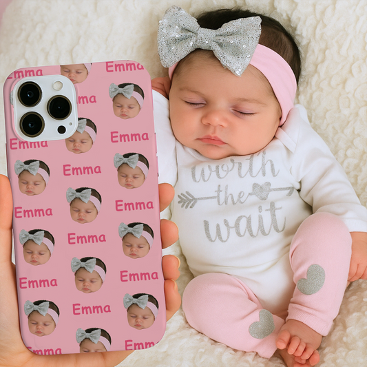 Custom Photo Baby Face Phone Cover – Baby Pattern, Custom Case Gift THUC9923
