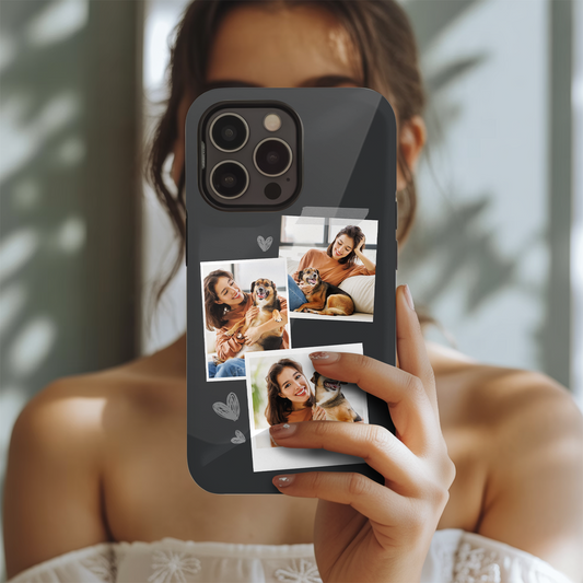 Custom Pet Photo Phone Case, Custom Dog Face Phone Case, Gift for Dog Lover, Pet Memorial, Animal Lovers TNGP024