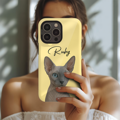 Custom Pet Cat Lover Phone Case – Custom Cat Photo Gift – Personalized Cat Cover THUC99M12