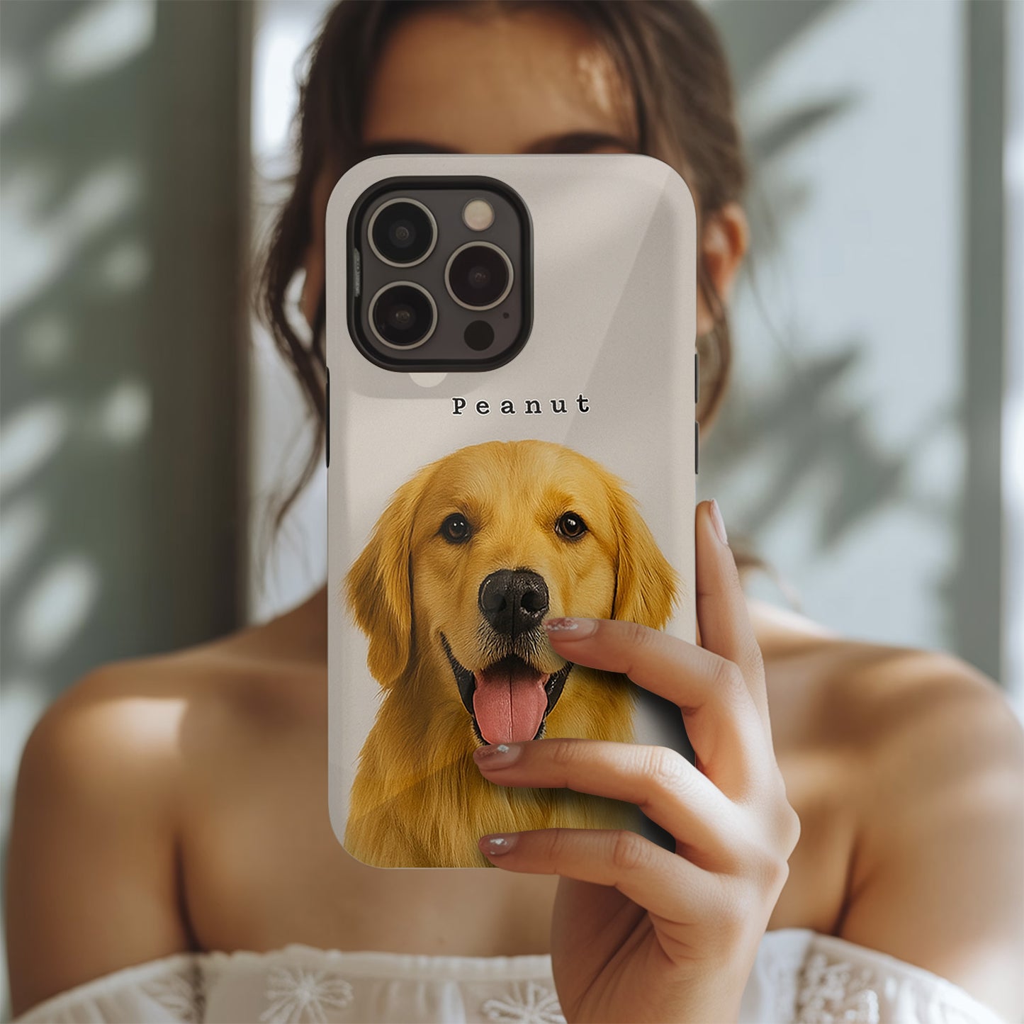 Custom Pet Photo Phone Case – Personalized Dog Face Phone Cover, Gift for Pet Lovers, Memorial KeepsakeTHUC99