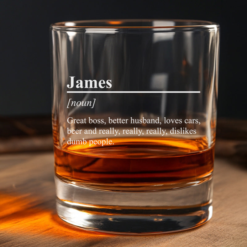 Personalized Name Definition Whiskey Glass, Gift For Friend, Gift Fos Husband, Retirement Gift TNG192