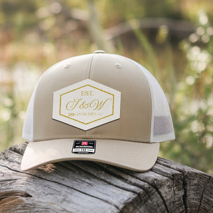 Custom Wedding Hat For Groom, Groom Hat, Groomsman Hats, Custom Name Hat, Custom Bride Groom Hat, Wedding Party Hat Custom Date Hat
