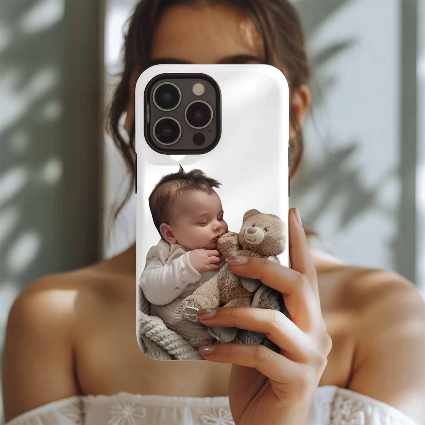 Custom Baby Photo Phone Case – Baby Face Design, Personalized Phone Cover for Parents, Grandparents & Baby Showers THUC9911