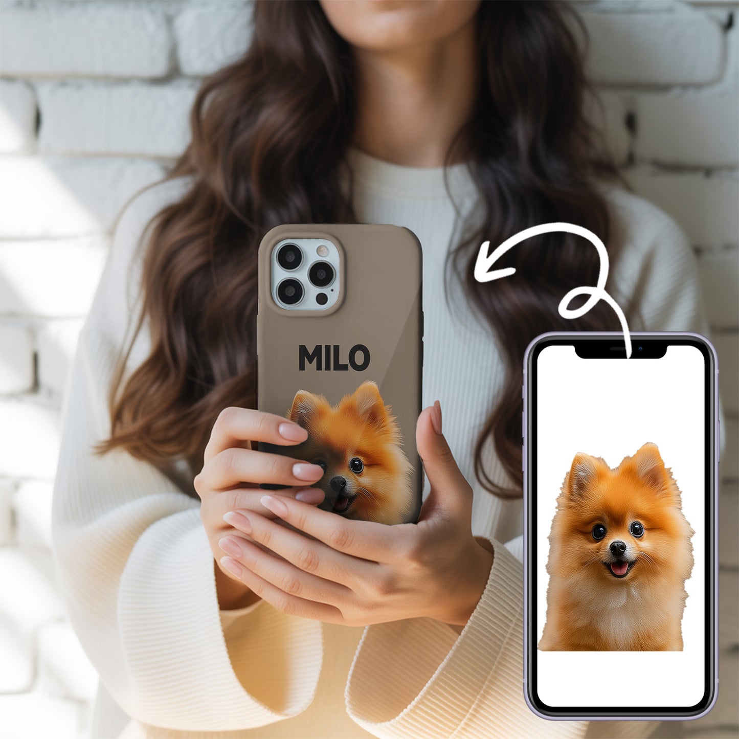 Custom Photo Dog Case – Personalized Photo Phone Case, Pet Memorial Gift, Animal Lover AccessoriesTHUC99