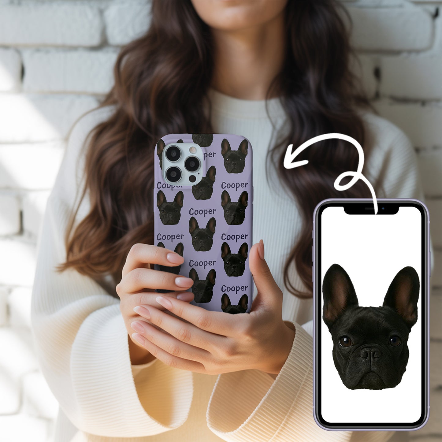 Custom Pet Phone Case – Dog Face or Pet Portrait on Your Phone, Custom Gift THUC993