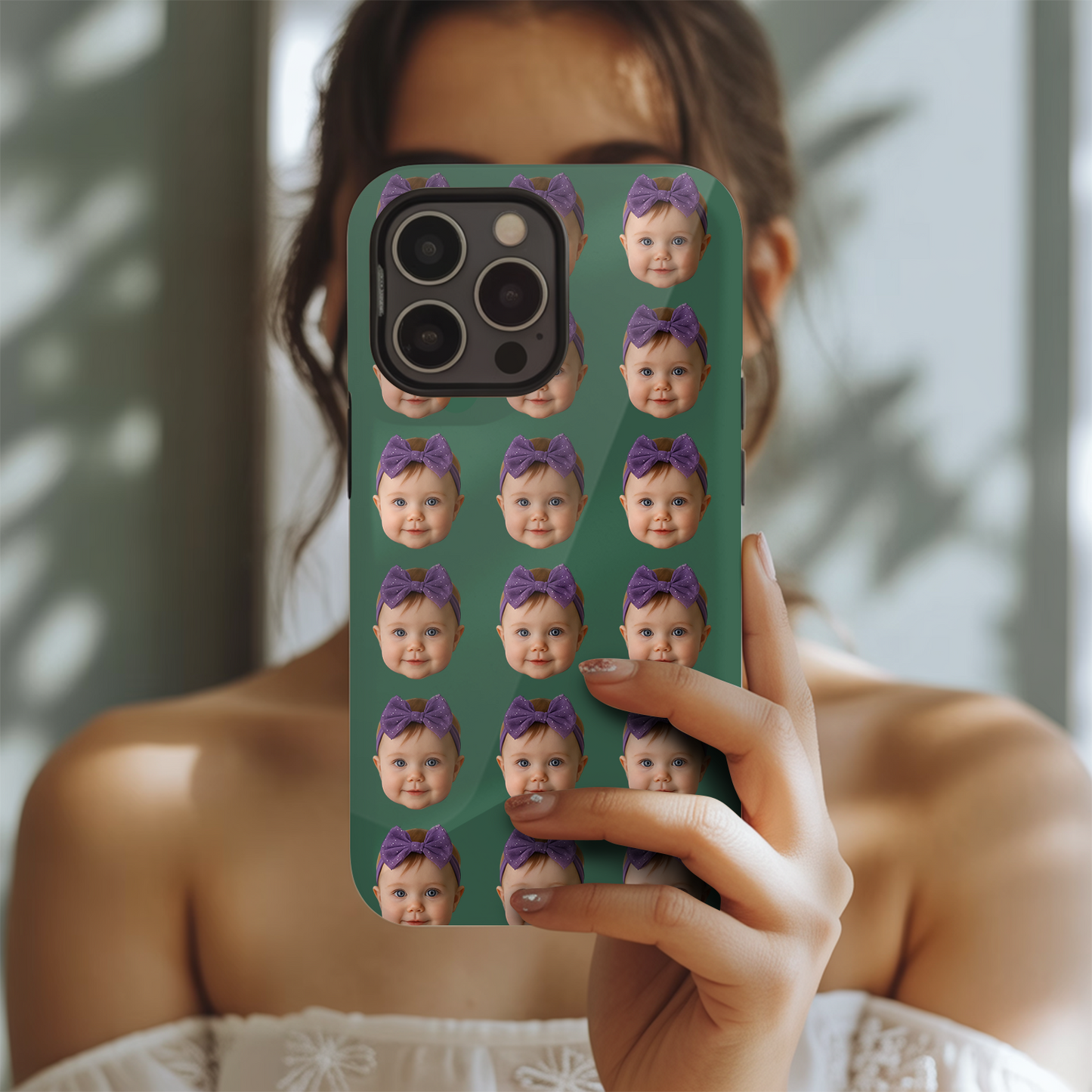 Custom Photo Baby Face Case – Personalized Cute Baby Cover, Funny Gift for Parents and Grandparents THUC9920