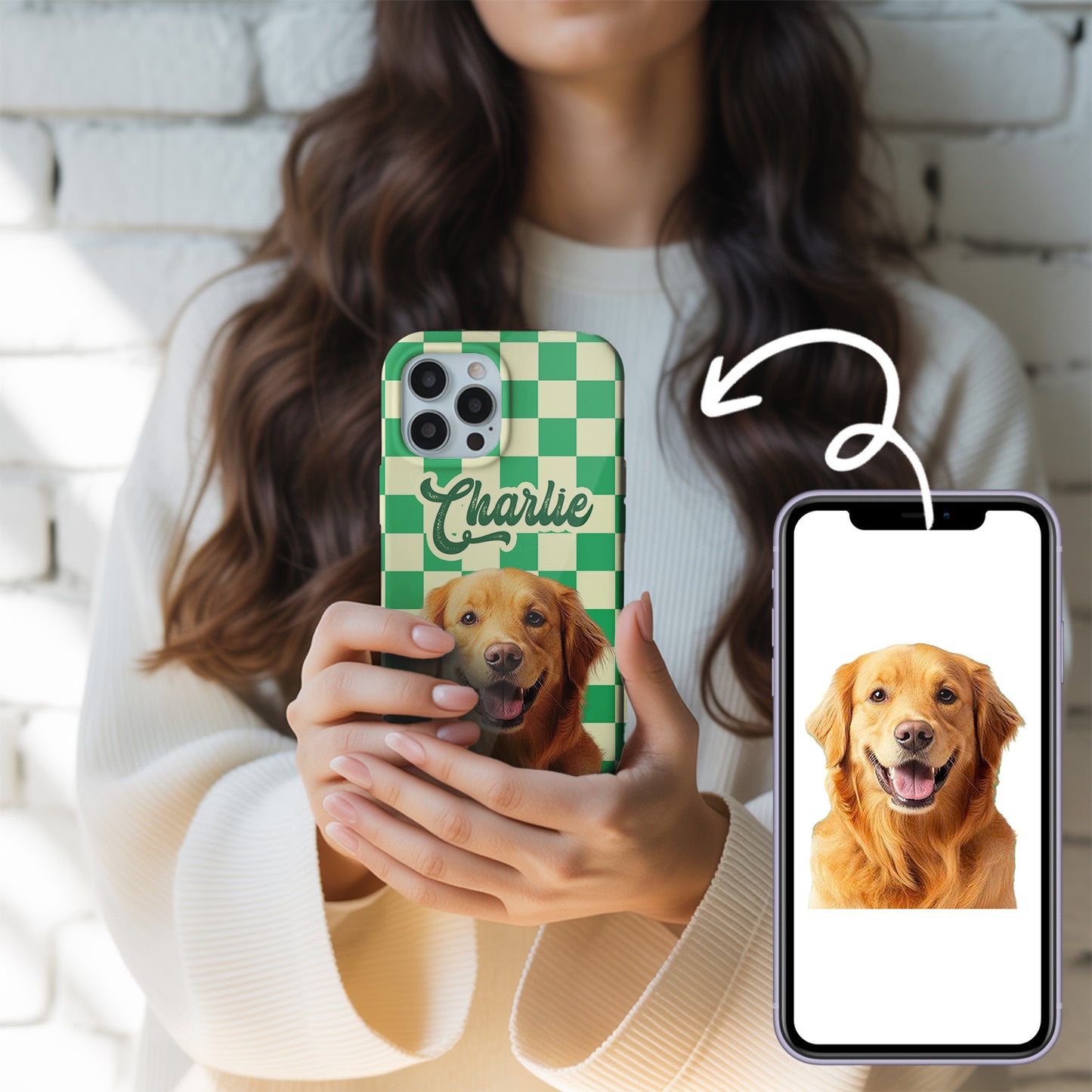 Custom Dog Photo Phone Case – Gift for Pet Parents, Dog and Cat Photo Case THUC992