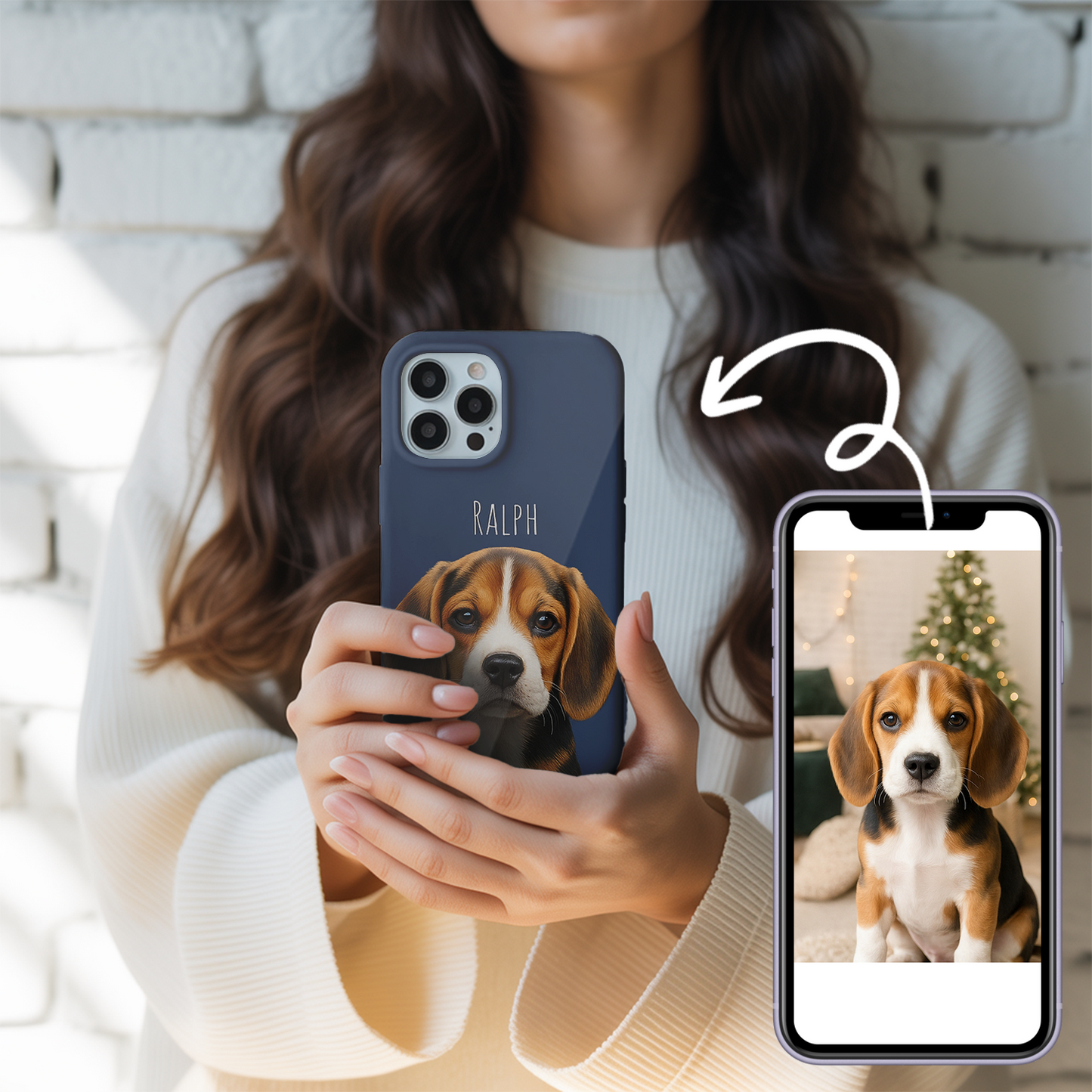 Custom Pet Design Phone Case – Gift for Pet Parents, Dog and Cat Photo Case THUC9906