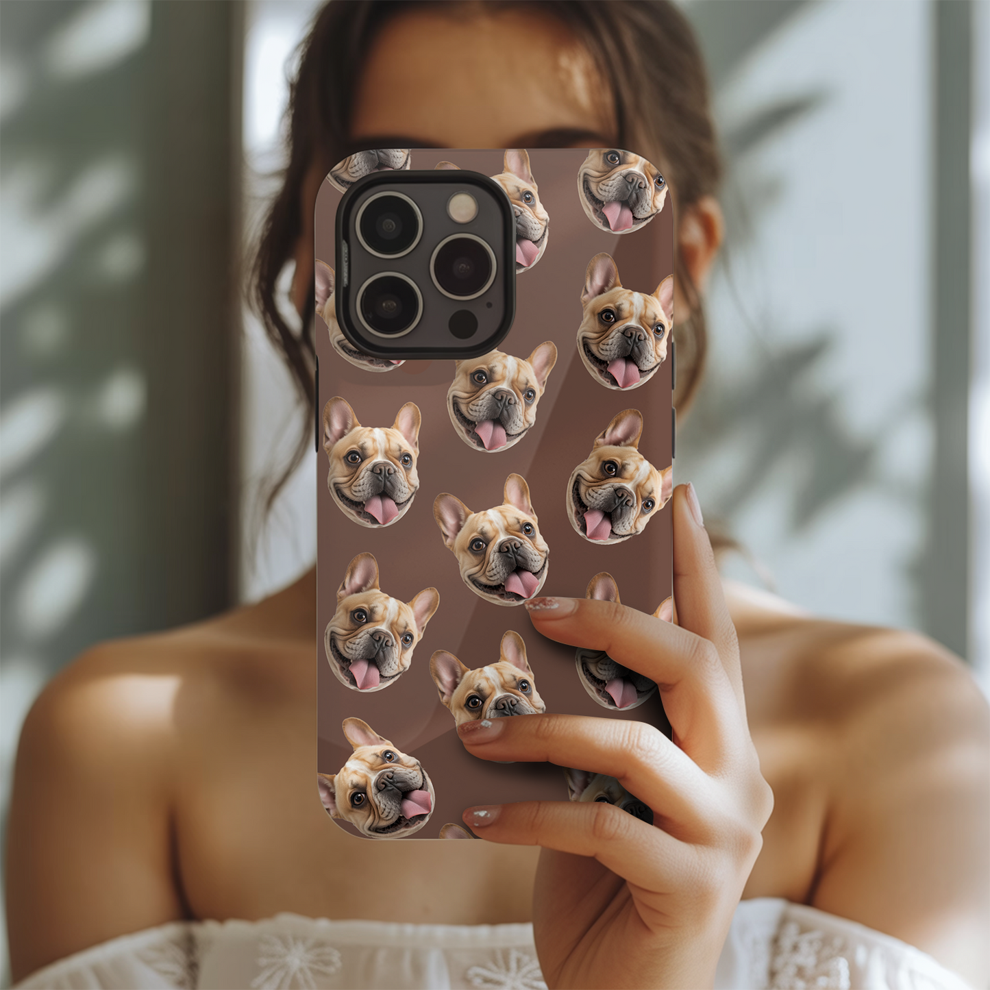 Custom Pet Phone Case – Dog Face or Pet Portrait on Your Phone, Custom Gift THUC9913
