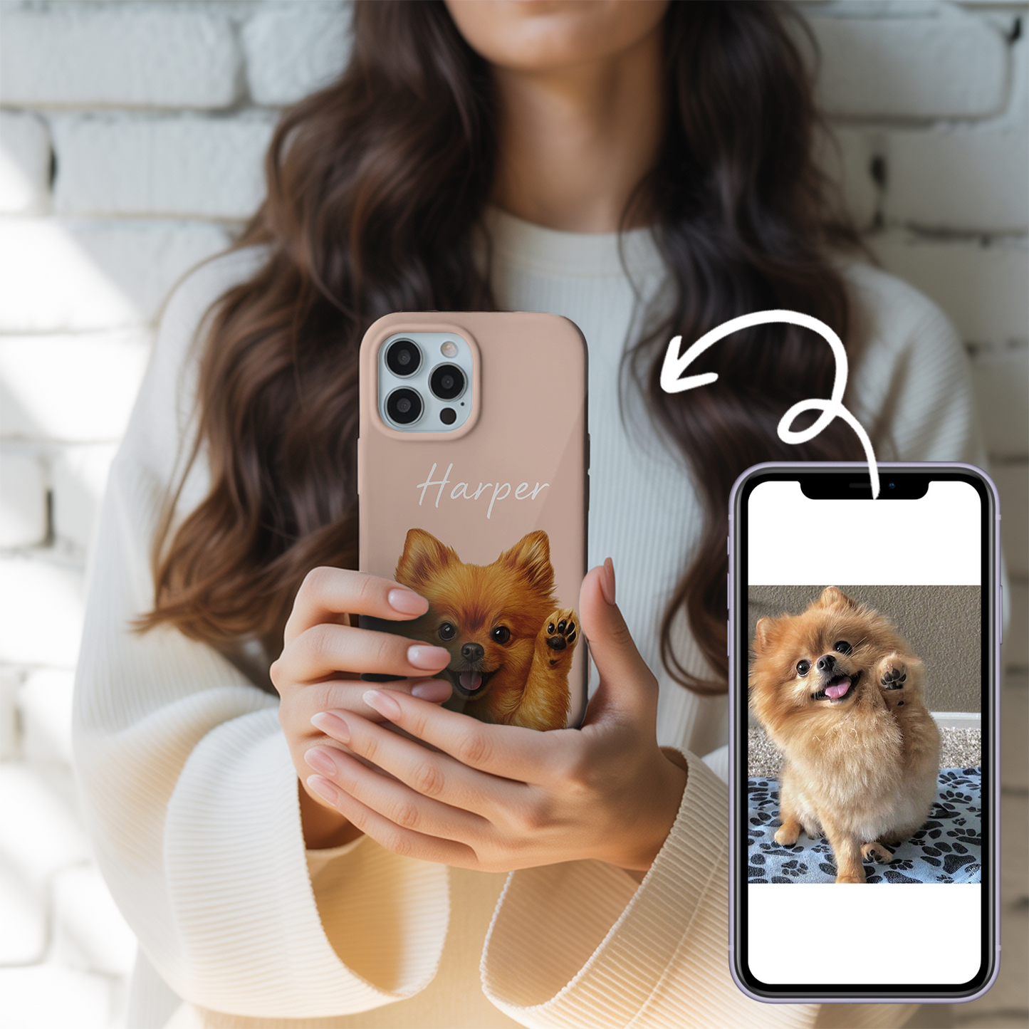Custom Pet Design Phone Case – Gift for Pet Parents, Dog and Cat Photo Case THUC9910