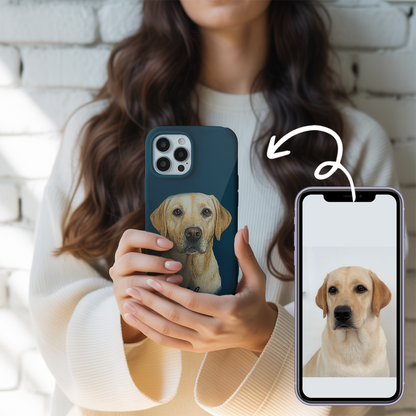 Custom Pet Lover Phone Case – Memorial Animal Design for Cat & Dog Owners THUC9903