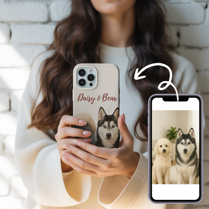 Custom Pet Printed Phone Case – Personalized Dog or Cat Gift for Animal Lovers THUC9907