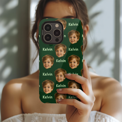 Custom Photo Baby Face Case – Personalized Pattern Phone Case with Baby's Picture, Great for Baby Shower Gifts THUC9917