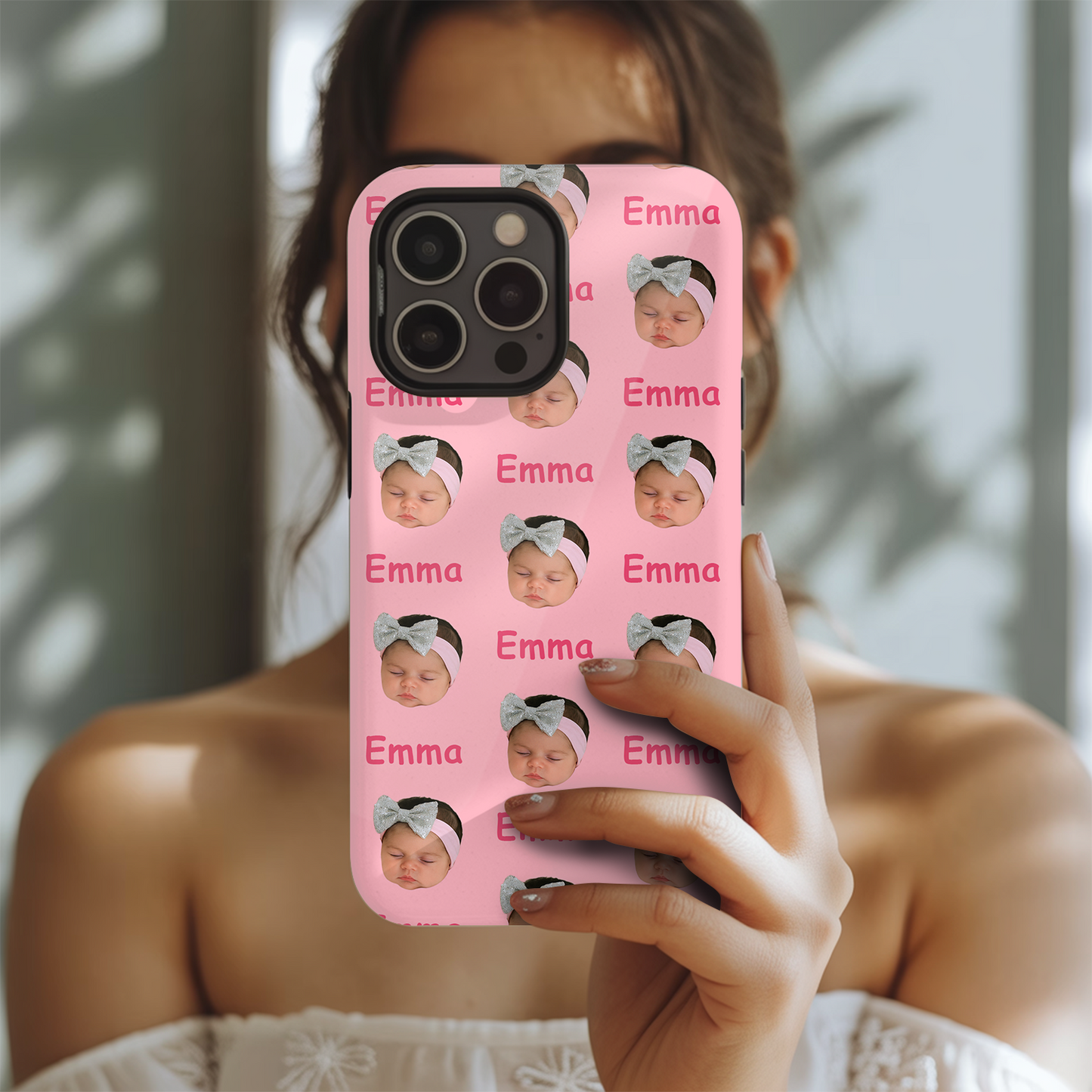 Custom Photo Baby Face Phone Cover – Baby Pattern, Custom Case Gift THUC9923