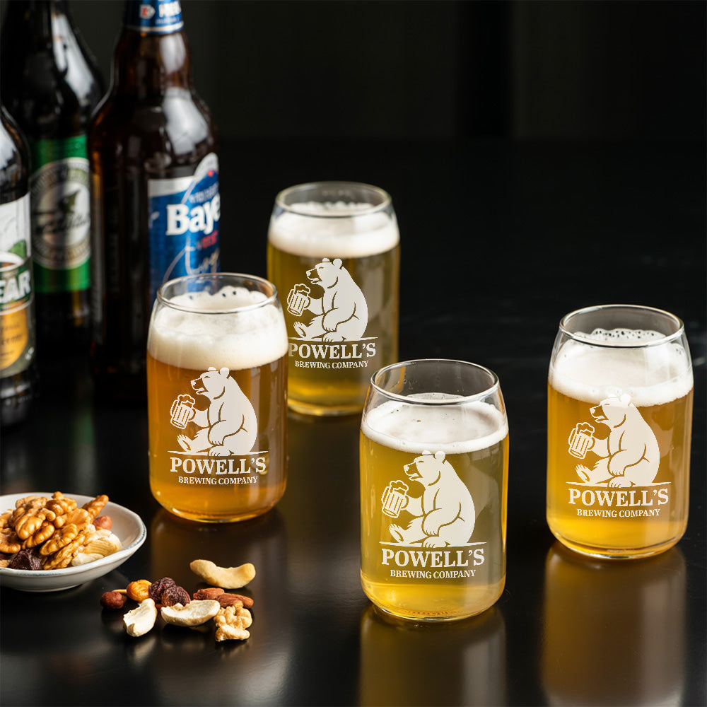 TNG163 Personalized Beer Can Glass, Gift for Him, Groomsmen Gift, Groomsman, Beer Gift, Craft Beer Gift, Bridal Party, Wedding Party Gift