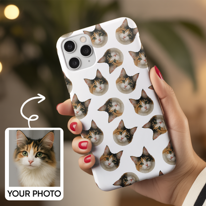 Custom Pet Cat Photo Phone Case – Personalized Cat Design – Pet Lover Accessory THUC99M04