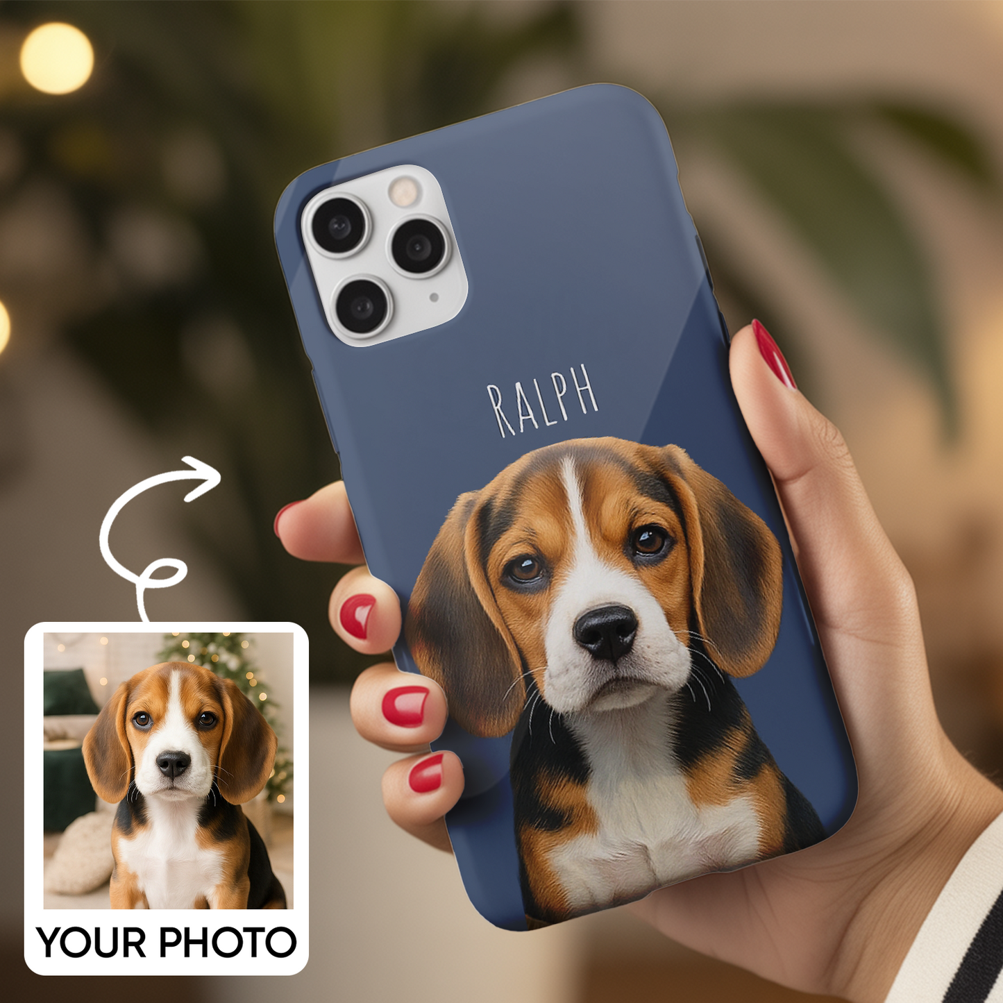 Custom Pet Design Phone Case – Gift for Pet Parents, Dog and Cat Photo Case THUC9906