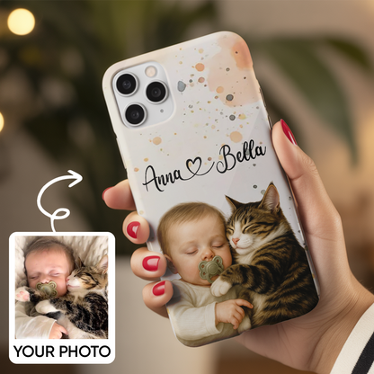 Custom Pet Cat Phone Case – Custom Cat Photo Case – Perfect for Pet Lovers THUC99M18
