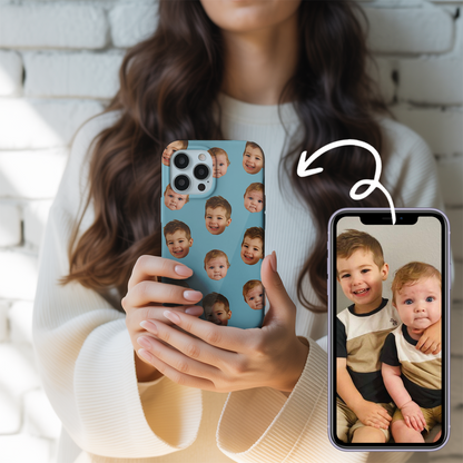 Custom Photo Baby Face Phone Cover – Cute and Funny Baby Pattern, Personalized Case for Family and Friends THUC9918