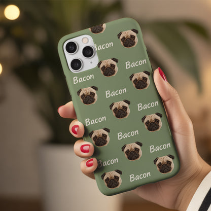 Custom Pet Phone Case – Upload Pet Photo, Personalized Phone Cover for Pet Owners THUC994