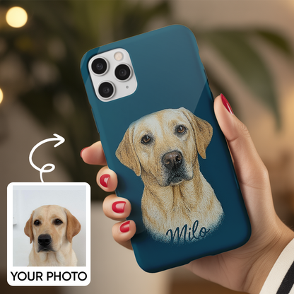 Custom Pet Lover Phone Case – Memorial Animal Design for Cat & Dog Owners THUC9903