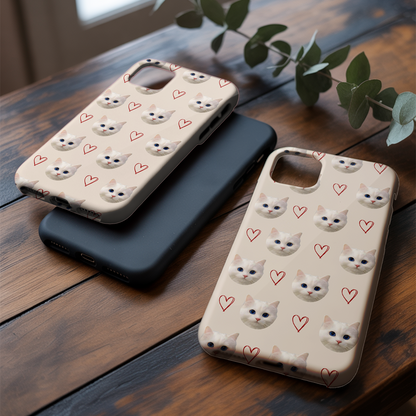 Custom Pet Cat Phone Case – Cat Owner Gift – Personalized Pet Keepsake THUC99M20