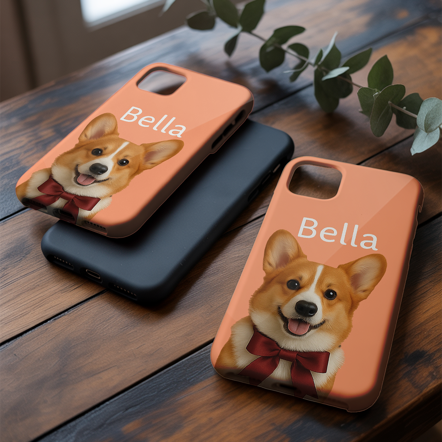 Custom Pet Photo Phone Case – Personalized Gift for Dog Moms & Cat Dads THUC9908