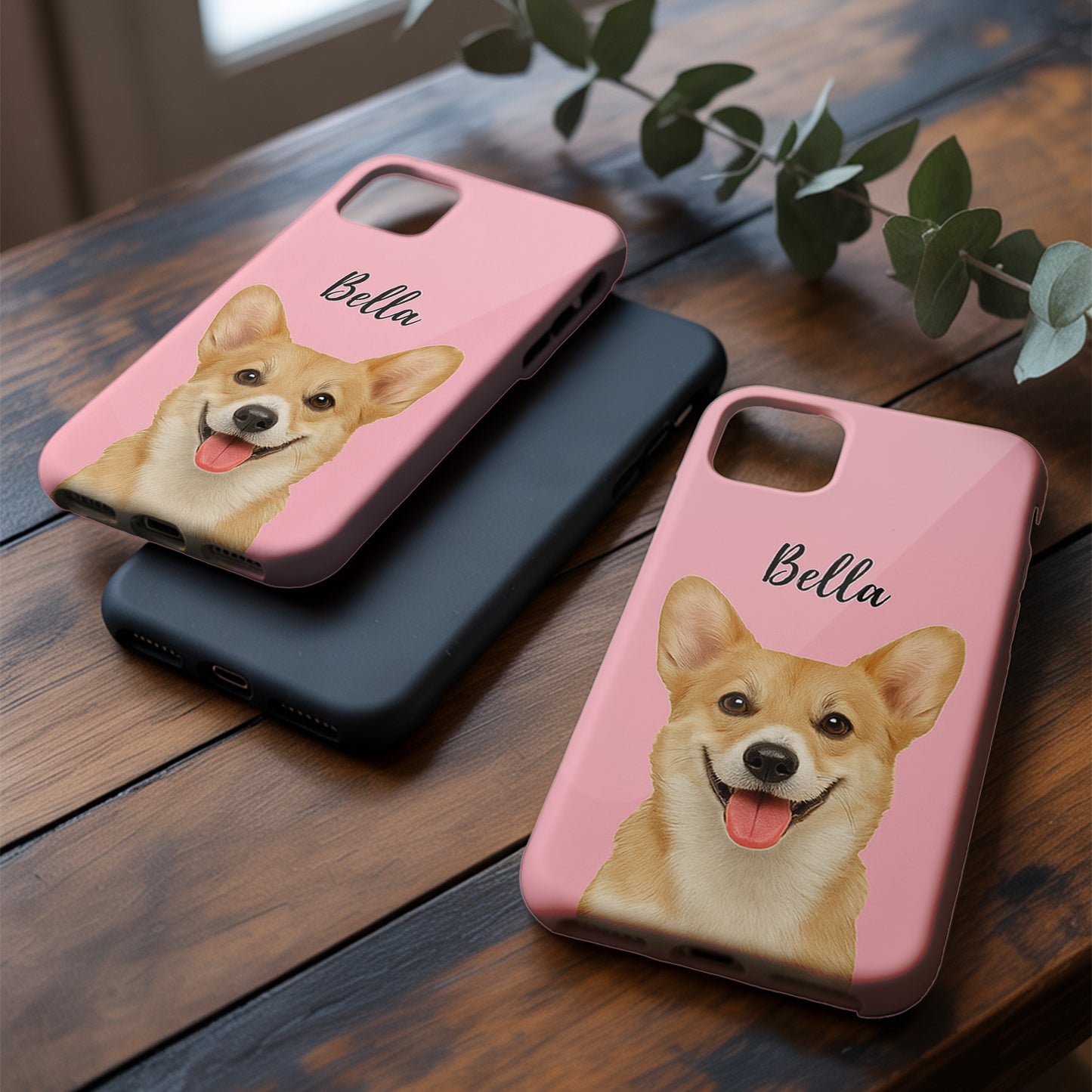 Custom Pet Photo Phone Case, Custom Dog Face Phone Case, Gift for Dog Lover, Pet Memorial, Animal Lovers