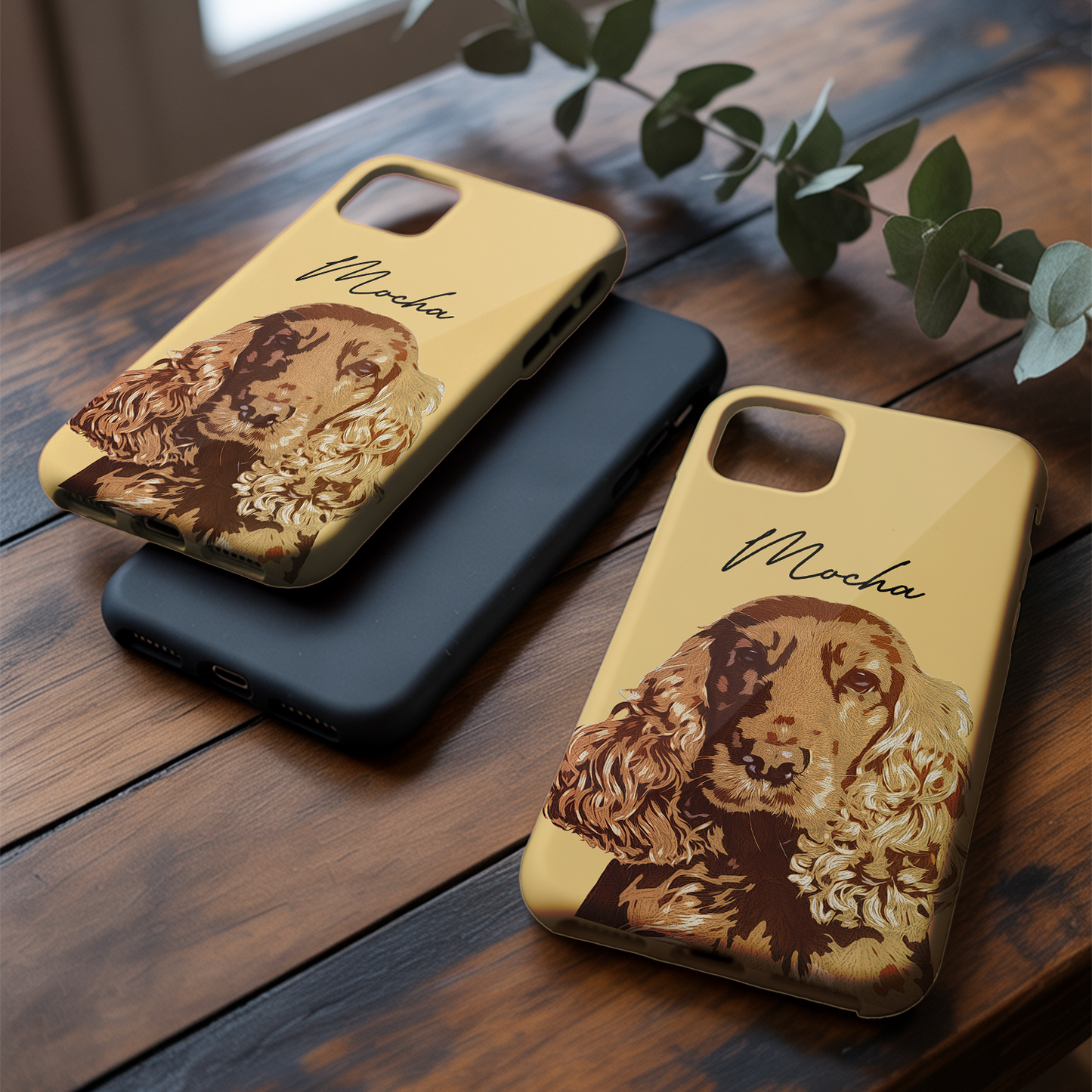 Custom Pet Photo Phone Case, Custom Dog Face Phone Case, Gift for Dog Lover, Pet Memorial, Animal Lovers TNGP008