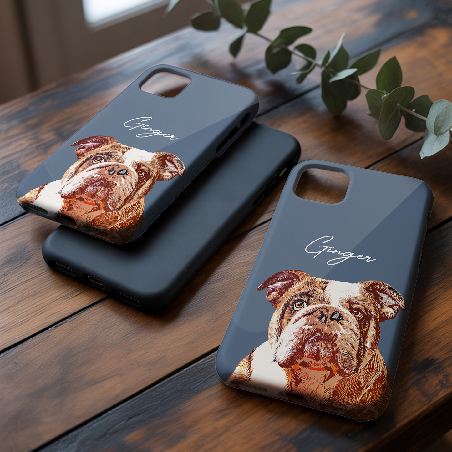 Custom Pet Photo Phone Case, Custom Dog Face Phone Case, Gift for Dog Lover, Pet Memorial, Animal Lovers TNGP002