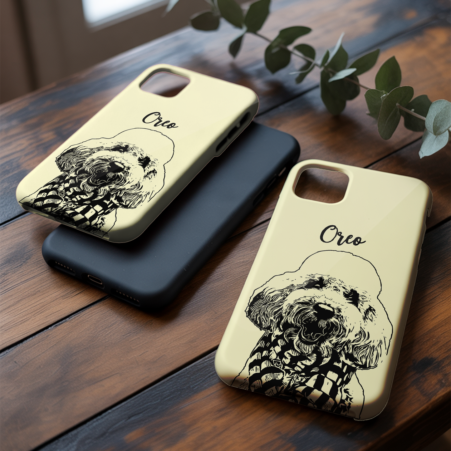 Custom Pet Photo Phone Case, Custom Dog Face Phone Case, Gift for Dog Lover, Pet Memorial, Animal Lovers TNGP017