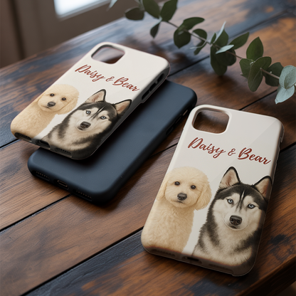 Custom Pet Printed Phone Case – Personalized Dog or Cat Gift for Animal Lovers THUC9907