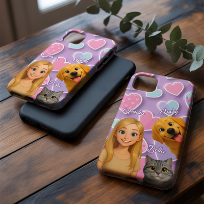 Custom Pet Cat Memorial Case – Personalized Cat Tribute – Custom Photo Pet Loss Gift THUC99M10