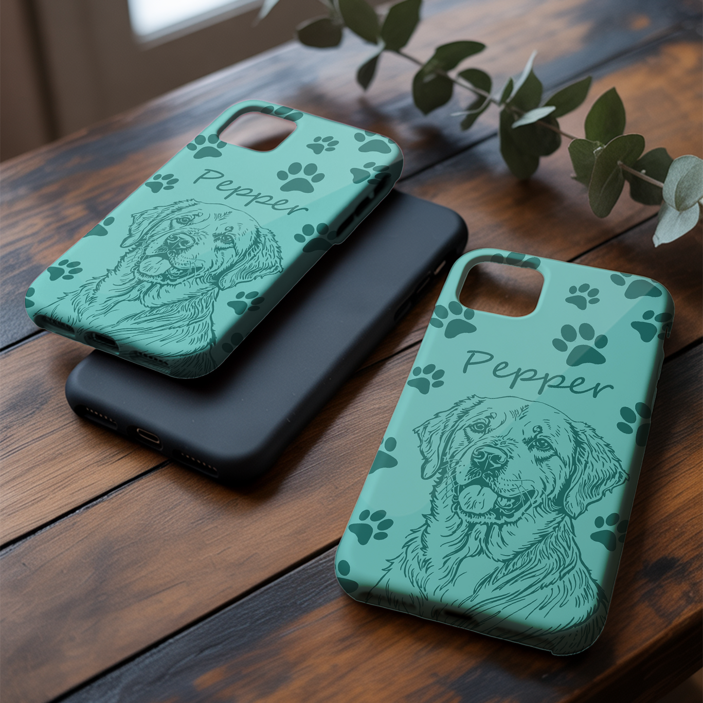 Custom Pet Photo Phone Case, Custom Dog Face Phone Case, Gift for Dog Lover, Pet Memorial, Animal Lovers TNGP004