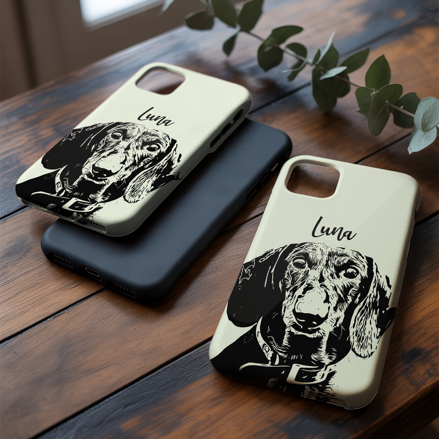 Custom Pet Photo Phone Case, Custom Dog Face Phone Case, Gift for Dog Lover, Pet Memorial, Animal Lovers TNGP016