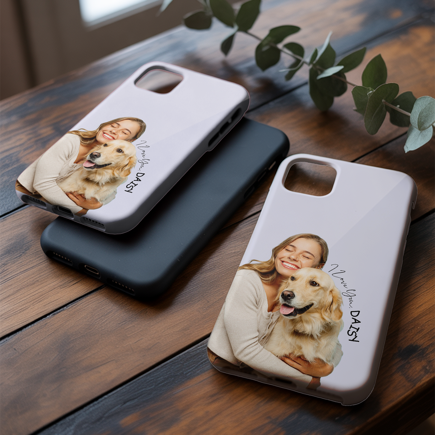Custom Pet Photo Phone Case, Custom Dog Face Phone Case, Gift for Dog Lover, Pet Memorial, Animal Lovers TNGP001