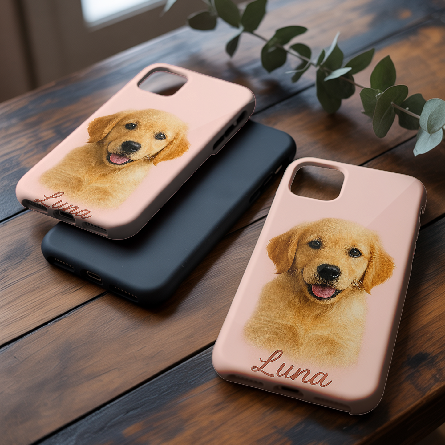 Custom Pet Photo Phone Case – Personalized Dog or Cat Memorial Gift for Pet Lovers THUC9901