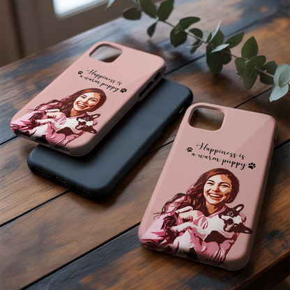 Custom Pet Photo Phone Case, Custom Dog Face Phone Case, Gift for Dog Lover, Pet Memorial, Animal Lovers TNGP025