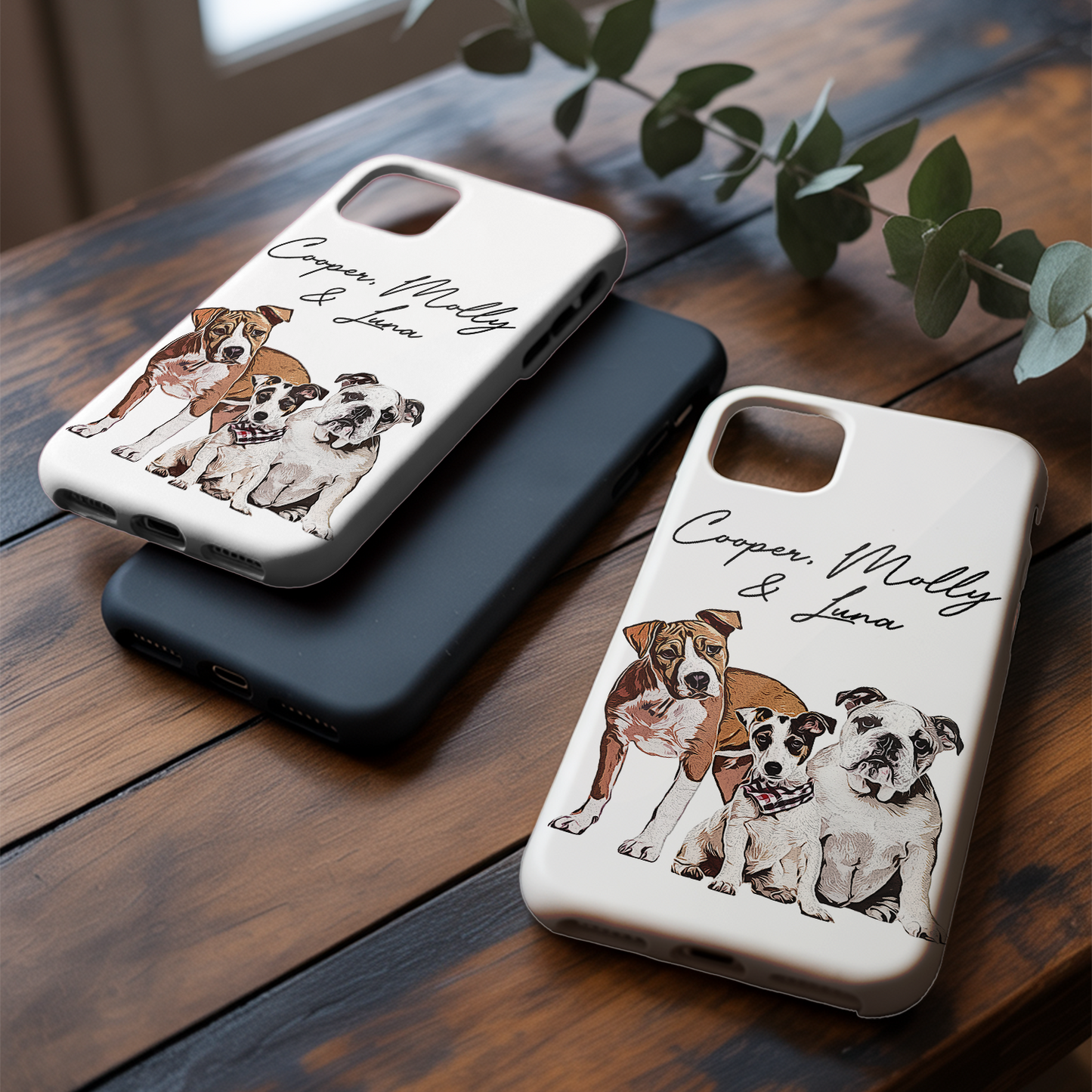 Custom Pet Photo Phone Case, Custom Dog Face Phone Case, Gift for Dog Lover, Pet Memorial, Animal Lovers TNGP011