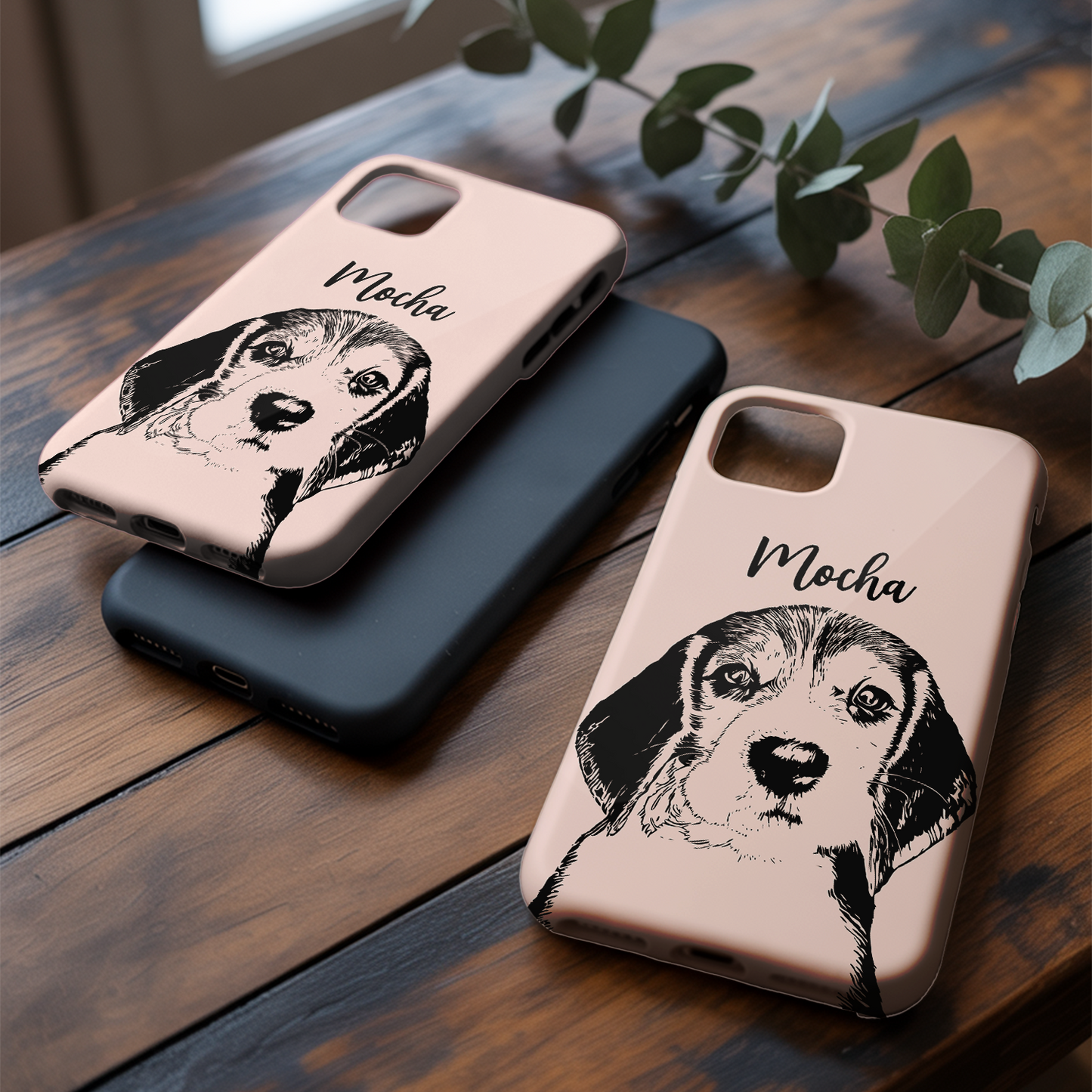Custom Pet Photo Phone Case, Custom Dog Face Phone Case, Gift for Dog Lover, Pet Memorial, Animal Lovers TNGP015