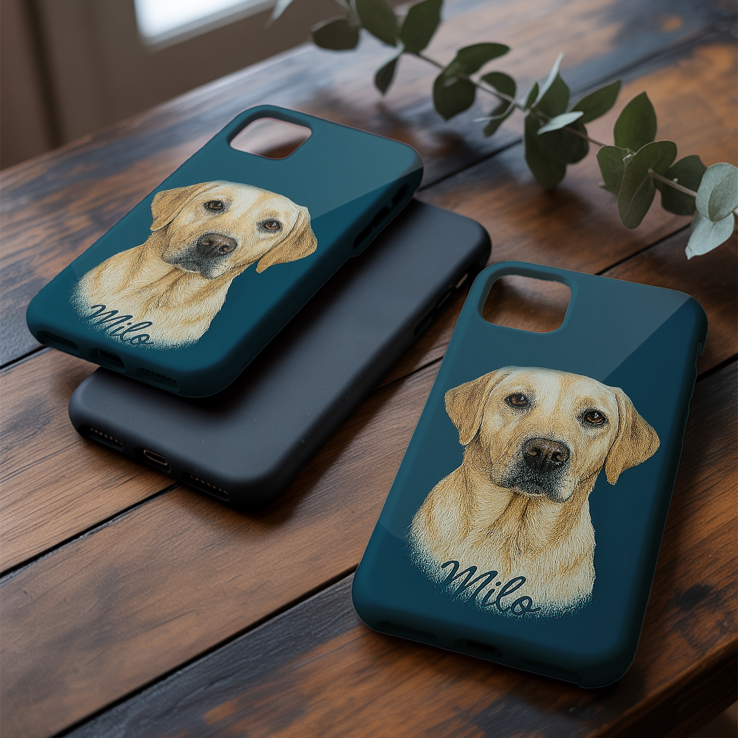 Custom Pet Lover Phone Case – Memorial Animal Design for Cat & Dog Owners THUC9903