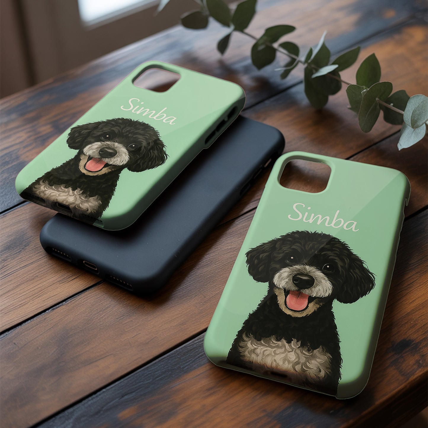 Custom Pet Face Phone Case – Personalized Dog Picture Case, Pet Lover Gift, Animal Memorial