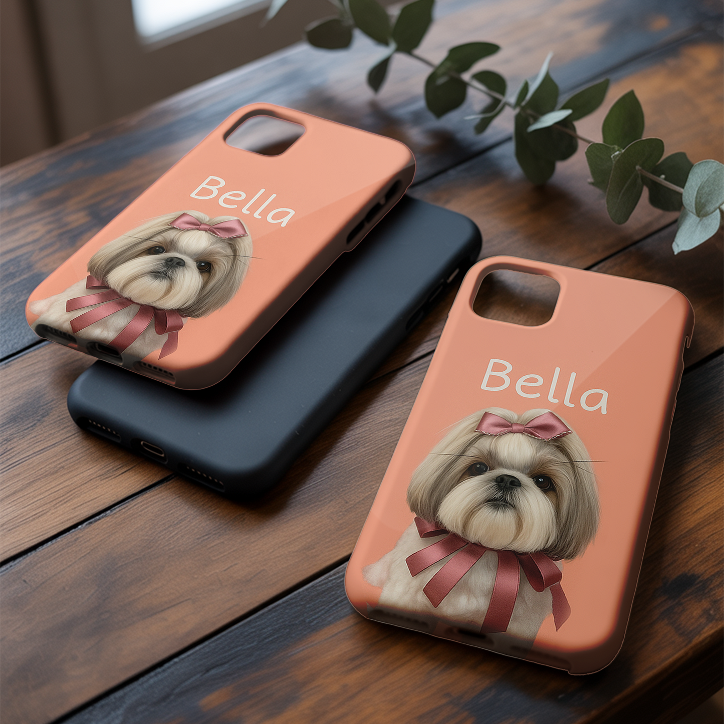 Custom Pet Phone Case – Dog or Cat Face Printed, Pet Loss Gift, Animal Lover Keepsake THUC9905