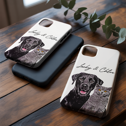 Custom Pet Photo Phone Case, Custom Dog Face Phone Case, Gift for Dog Lover, Pet Memorial, Animal Lovers TNGP012