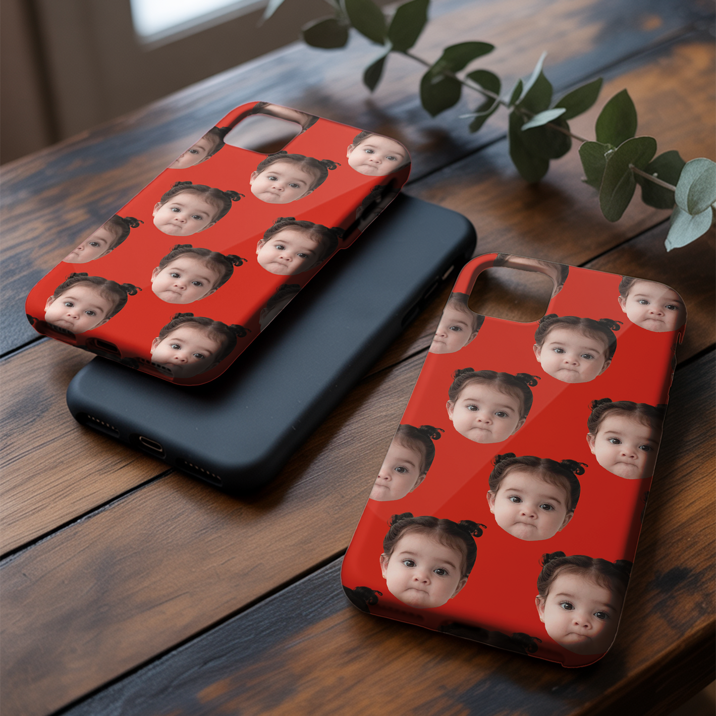 Custom Photo Baby Case – Personalized Baby Face Pattern Phone Cover, Unique Gift for Moms, Dads, and Grandparents THUC9916