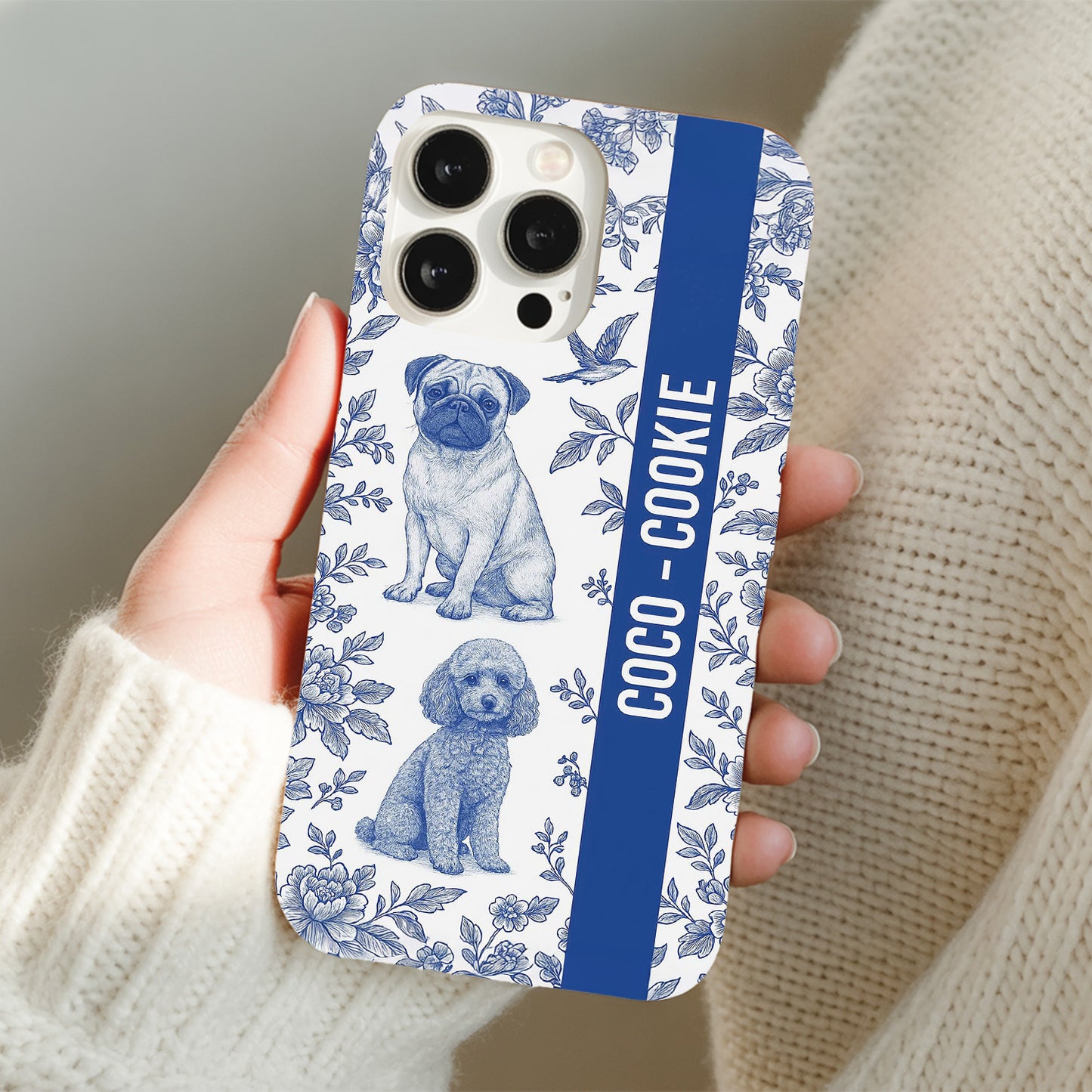 Custom Pet Phone Case – Funny Dog or Cat Face Design, Personalized Phone Cover THUC995